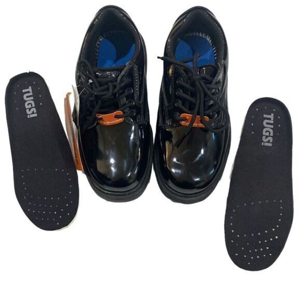 * TUGS Grip Oxford Shoes, Patent Leather, Slip-Resistant, Size 5 NWT [No Box]